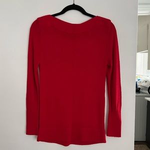 Banana Republic Factory red boatneck sweater